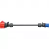 go-e CH-04-31 adaptér pre Gemini flex 11 kW, CEE červený 16 A trojfázový na CEE modrý 16 A, IP55, 0,3 m, čierny