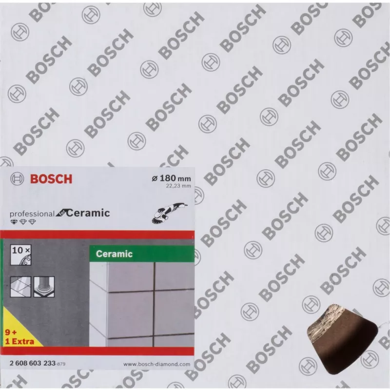 Diamantový rezací kotúč na keramiku Bosch Professional Ø180 mm, 10 ks, otvor 22,23 mm