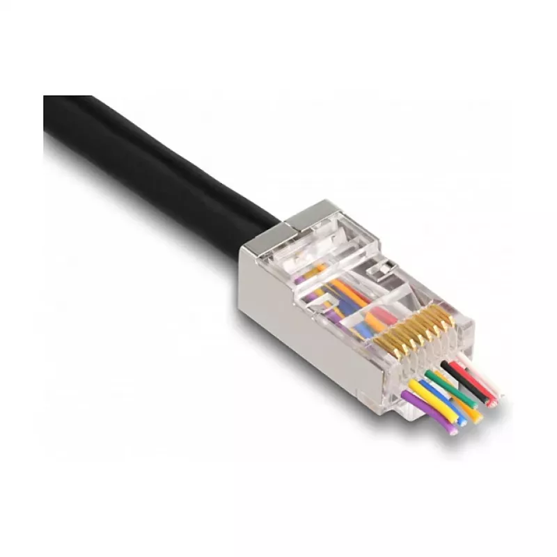 DeLOCK RJ45 modulárny konektor Cat.6 50 ks s ochrannými priechodkami proti zlomeniu