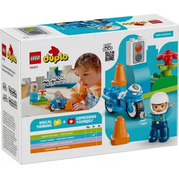 LEGO DUPLO 10471 Modrá policajná motorka