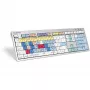 Klávesnica Logickeyboard ALBA Universal USB AZERTY French strieborná