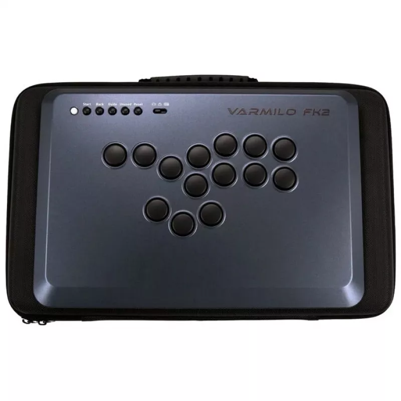 Káblový USB arkádový ovládač Varmilo FK2 Shadow Metal – kompaktný arkádový gamepad
