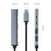 Qoltec 53790 Hub adaptér USB-C 3.1 5in1 | USB-C PD | USB-C | 2x USB 2.0 | USB 3.0