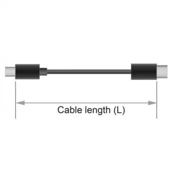 DeLOCK - audio inverzný adaptér - 4-pólový mini konektor samec na 4-pólový mini konektor samec - 13cm - čierny (65896)