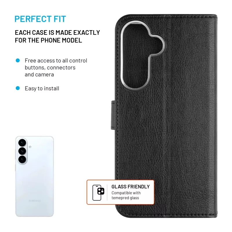 FIXED Opus pre Samsung Galaxy S26+, čierne | Pevný kryt zadnej strany