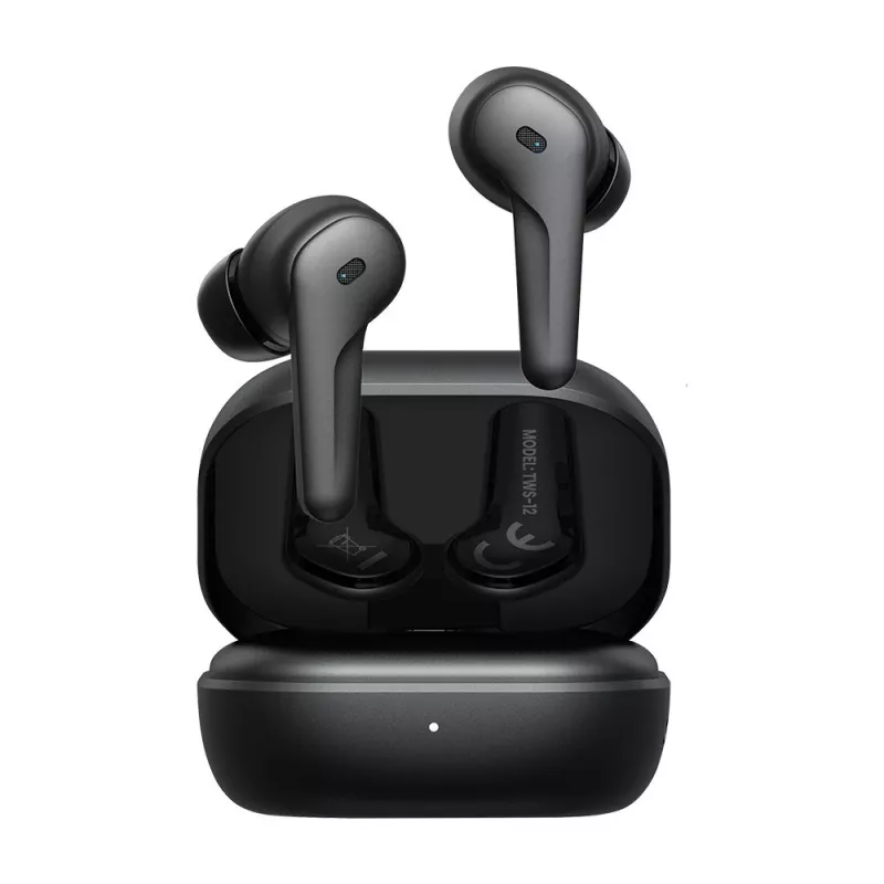 SAVIO In-Ear-TWS headset TWS-12, Bluetooth 5.3, integrovaný mikrofón, čierny