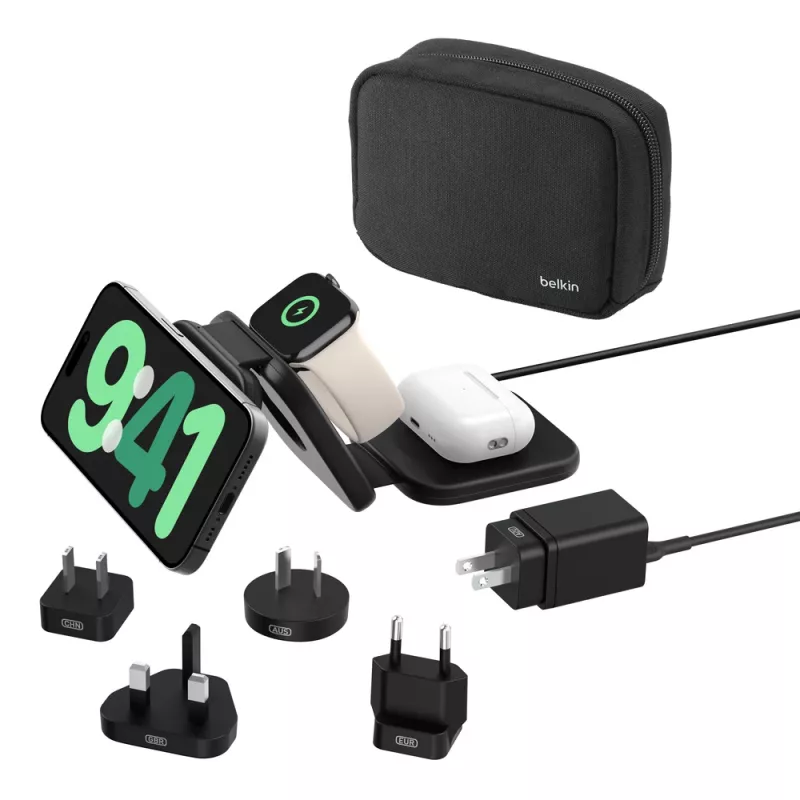 Belkin BoostCharge Pro slúchadlá smartphone smartwatch čierna USB bezdrôtové rýchle nabíjanie