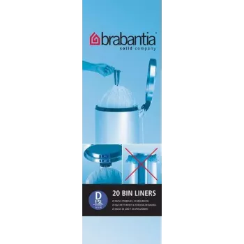 Brabantia PerfectFit vrecia na odpad typ D, 15-20 l, 20 vriec
