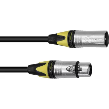 XLR kábel PSSO 3-polový 20 m čierny s Neutrik konektormi