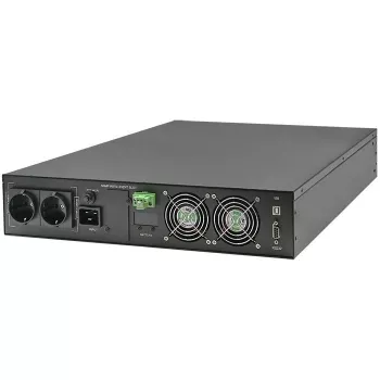 Qoltec UPS AWARYJNY DO RACK 3KVA 3000W účinník 1.0 LCD EPO USB on-LINE (3VA, 3000W, online UPS s dvojitou konverziou), UPS
