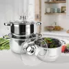 MAESTRO MR-2020-6M 6-dielna sada hrncov, nerez