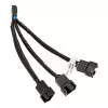 EK Water Blocks EK kábel Y-rozbočka pre 3x 4-pin PWM ventilátory 10 cm
