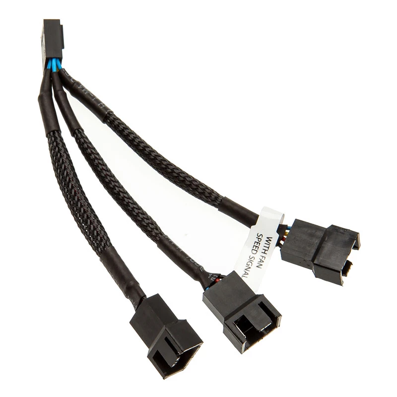 EK Water Blocks EK kábel Y-rozbočka pre 3x 4-pin PWM ventilátory 10 cm