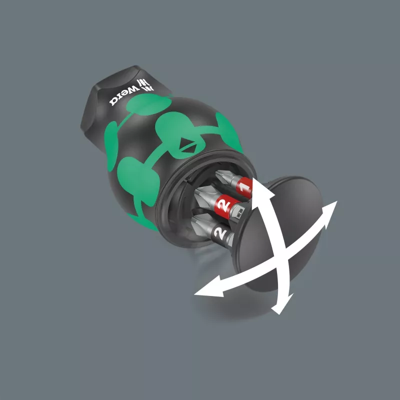 Wera Kraftform compact Stubby Magazin 2 Multibit skrutkovač plochý skrutkovač