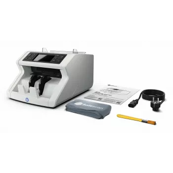 Počítačka bankoviek Safescan 2210 G2 biela LCD displej AC 220-240V