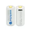 Nabíjateľná batéria everActive EV16340 700mAh 3V s funkciou nabíjania Micro-USB
