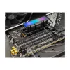 Chladič DELOCK 18460 pre M.2 SSD 2280 — hliník/meď, RGB 5V, čierny