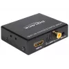 HDMI stereo / 5.1 kanálový audio extraktor 4K, adaptér čierny