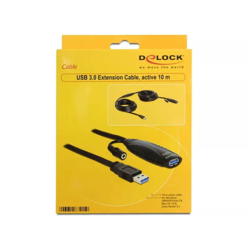 USB kábel DeLOCK USB3.0-A - USB3.0-A 10m