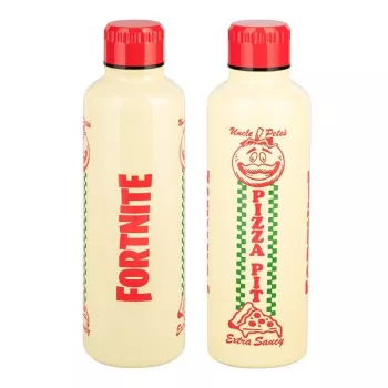 Športová fľaša Paladone Fortnite Metal PP14736FO 500 ml, kovový povrch, skrutkovací uzáver