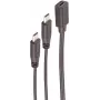 USB kábel ShiverPeaks BS13-20020 USB 2.0 0,3 m 2x USB-C čierny