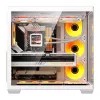Počítačová skriňa Darkflash C280 (biela) so 7 chladiacimi ventilátormi