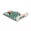 DeLOCK PCI Express x1 karta USB Type-C PD 30W 2x USB Type-A 5Gbps