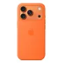 Silikónové puzdro Apple iPhone 17 Pro MagSafe oranžové puzdro