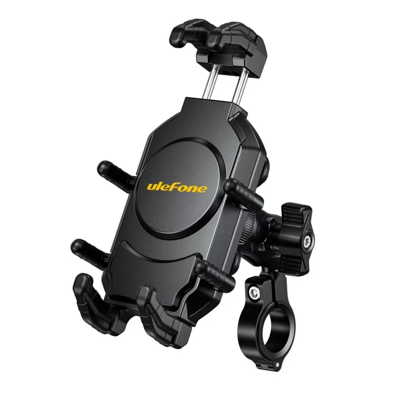 Pasívny držiak UleFone Armor Mount Pro pre mobilné telefóny — držiak, na bicykel a kolobežku, čierny