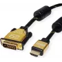ROLINE 11.04.5896 video kábel adaptér 1,5 m HDMI Type-A (štandard) DVI-D čierny - zlatý (11.04.5896)