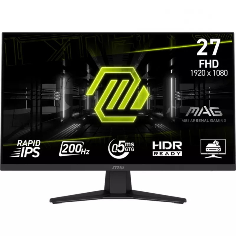 MSI MAG 274FDE herný monitor 68,6 cm (27 palcov), čierny, FullHD, Rapid-IPS, HDR Ready, Adaptive-Sync, 200Hz panel (9S6-3CE41H-002)