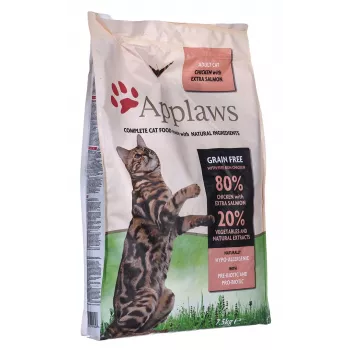 Applaws suché krmivo pre mačky Adult kuracie a losos, 7,5 kg, 36,5 % bielkoviny, 16 % tuk, bez lepku a sóje
