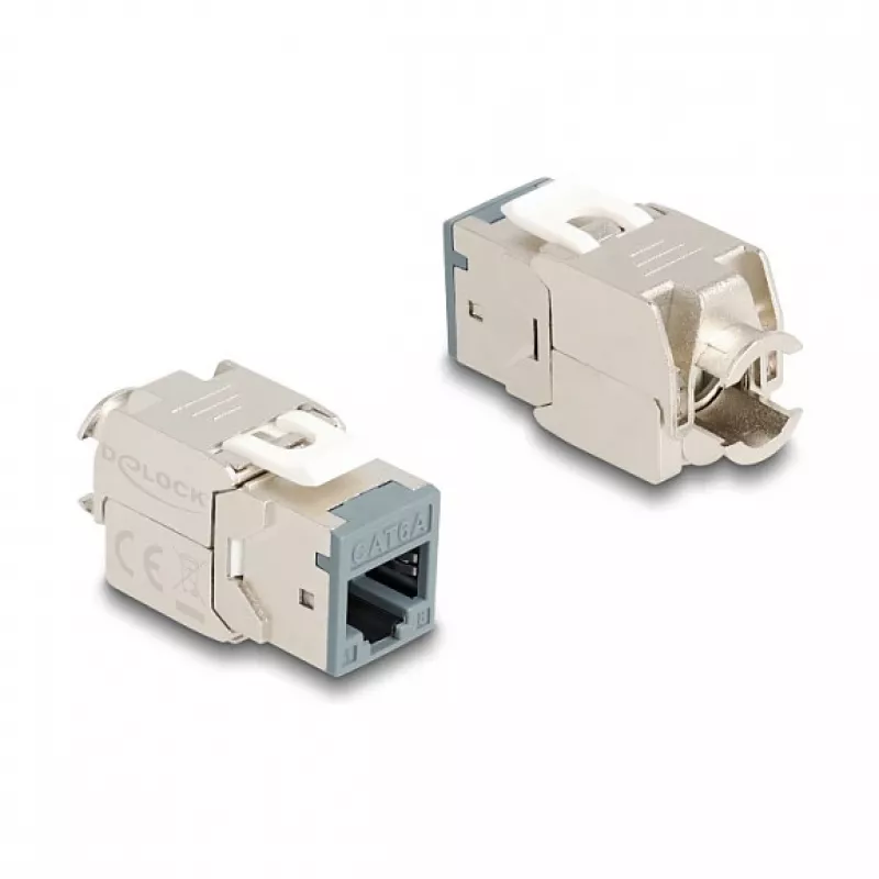 DeLOCK Keystone modul 88120 plochý RJ-45 sivý 10 ks