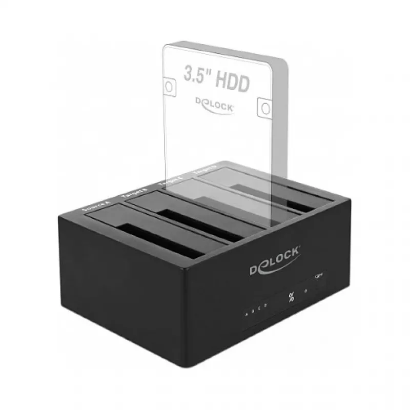 Delock USB 3.0 dokovacia stanica pre 4 x SATA HDD / SSD s funkciou klonovania (64063)