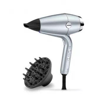 Fén BABYLISS D773DE 2100 W, ionický, 3 stupne ohrevu / 2 rýchlosti, studený vzduch, 2 trysky, metalická