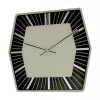 NeXtime nástenné hodiny 8128zw Hexagon, 43x43 cm, biele