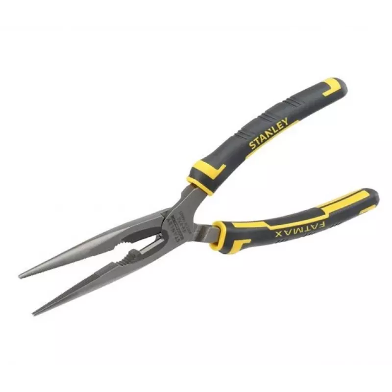 Kliešte ploché s okrúhlym hrotom Stanley FatMax Long Nose Pliers čierna žltá 200 mm 203 g