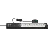 Predlžovací kábel Brennenstuhl Premium-Line 3m 6 AC Outlets Indoor čierny sivý