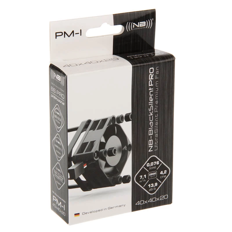 NOISEBLOCKER SchwarzSilentPRO PM-1 40mm skriňový ventilátor