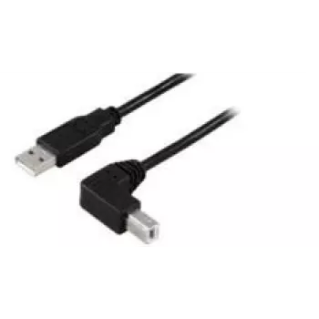 Microconnect USBAB2ANGLE10 USB kábel 10 m USB A USB B čierna