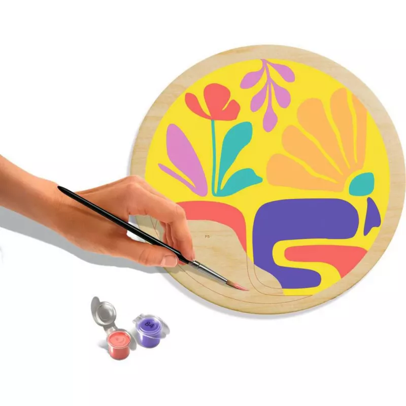 Puzzle sada Ravensburger CreArt Wooden - Organic Vibrations, drevená kreatívna puzzle sada