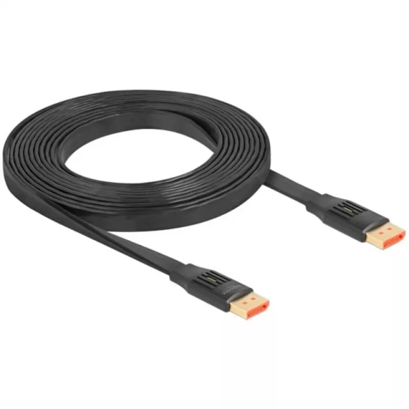 DeLOCK DisplayPort plochý kábel 8K 60 Hz 3 m