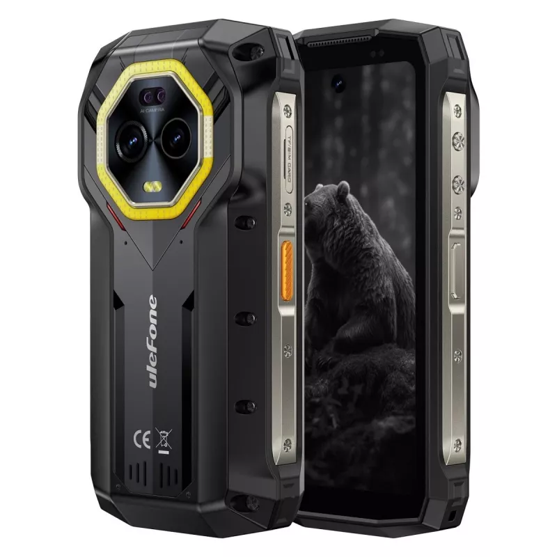 Ulefone Armor Mini 20 smartfón, 4,7 palca, Helio G99, 8GB RAM, 256GB, 6200 mAh, Android 14, čierny