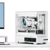 Thermalright TL-M10 Vision PC skriňa, Mini skriňa, mATX, RGB, tvrdené sklo – biela