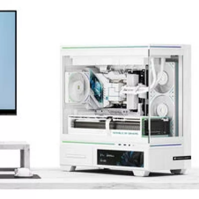 Thermalright TL-M10 Vision PC skriňa, Mini skriňa, mATX, RGB, tvrdené sklo – biela