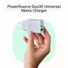 Napájací zdroj Green Cell PowerSource Solo30 30W biely — USB-C nabíjačka, 30 W výstupný výkon