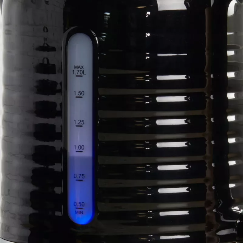 Elektrická rýchlovarná kanvica Petra 1,7 l 3 kW čierna