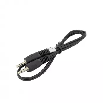 SBOX AUDIO CABEL 3.5 mm konektor samec na konektor samec 0,5 m čierny