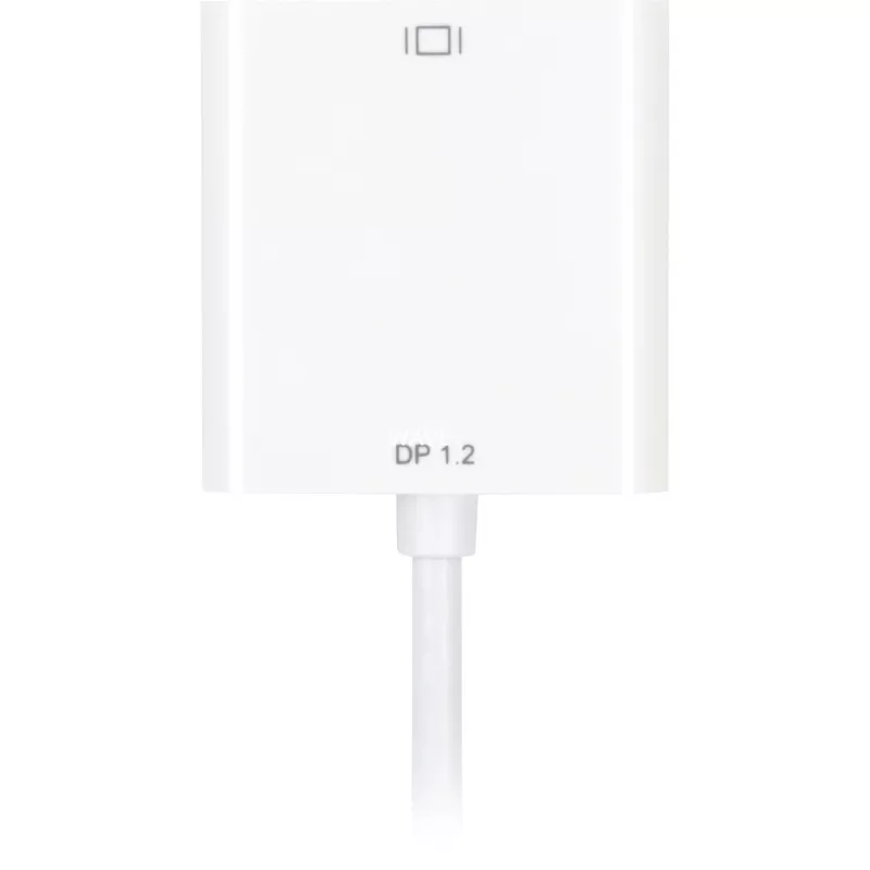 DisplayPort na DVI adaptérový kábel Sharkoon 0,15 m biely — DisplayPort 1.2 na DVI