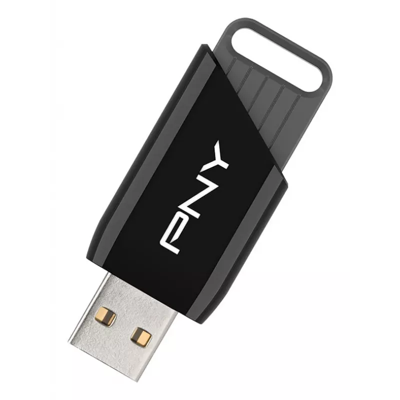 PNY Attaché X, 32 GB, USB Type-A, 3.2 Gen 1 (3.1 Gen 1), 130 MB/s, Dia, čierna